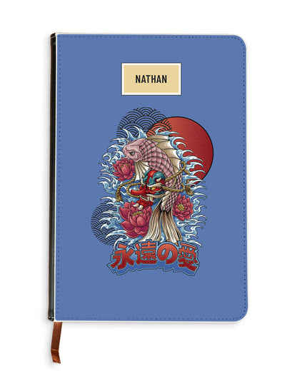 Leather Bookpaper Notebook - Oni Koi