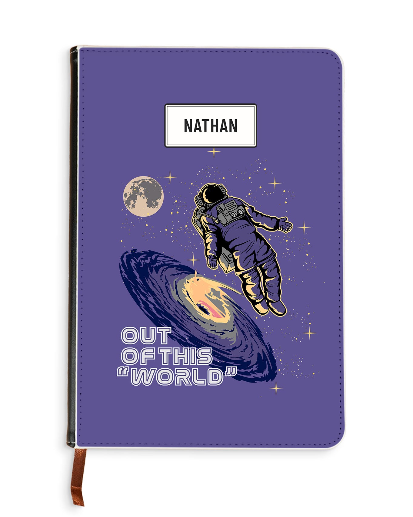 Leather Bookpaper Notebook - Out Of This World