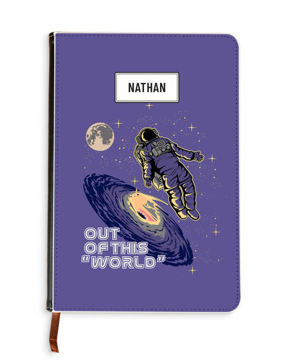 Leather Bookpaper Notebook - Out Of This World