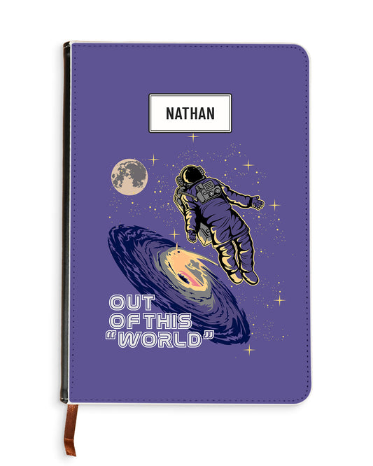 Leather Bookpaper Notebook - Out Of This World