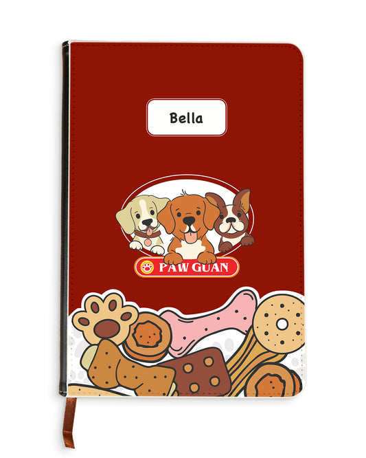 Leather Bookpaper Notebook - Pawguan Dog