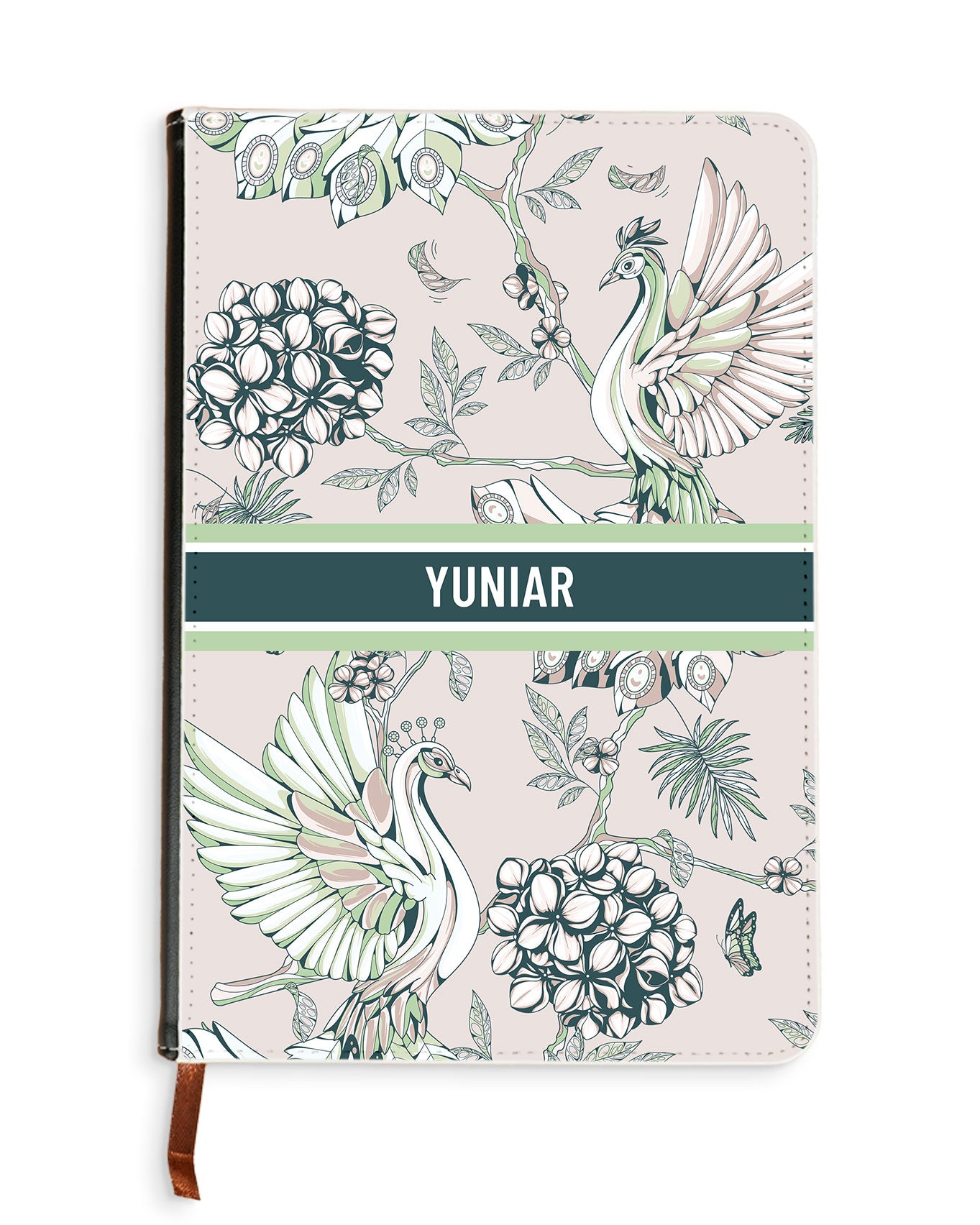 Leather Bookpaper Notebook - Peacock 4.0