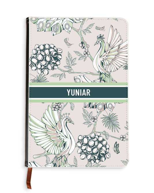 Leather Bookpaper Notebook - Peacock 4.0