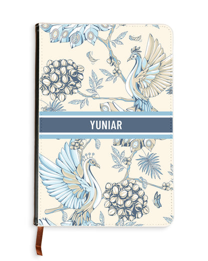Leather Bookpaper Notebook - Peacock 5.0