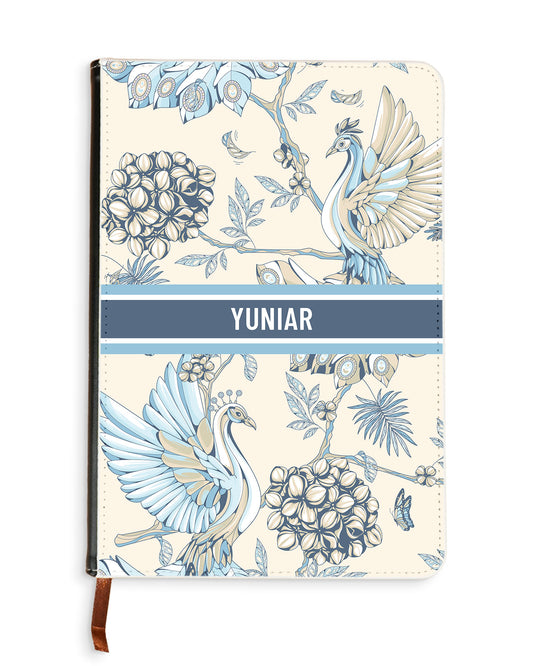 Leather Bookpaper Notebook - Peacock 5.0