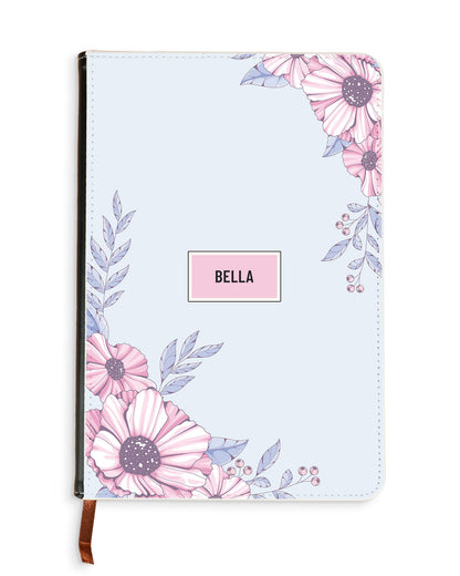 Leather Bookpaper Notebook - Pink Blossom