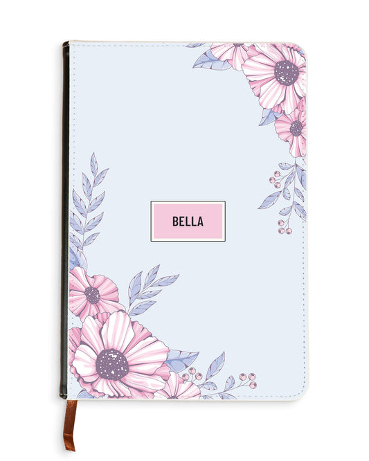 Leather Bookpaper Notebook - Pink Blossom