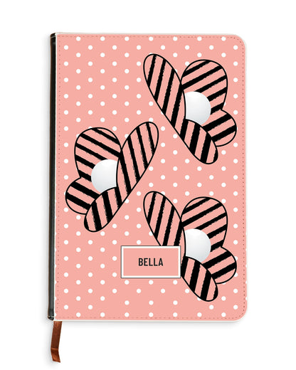 Leather Bookpaper Notebook - Pink Honey