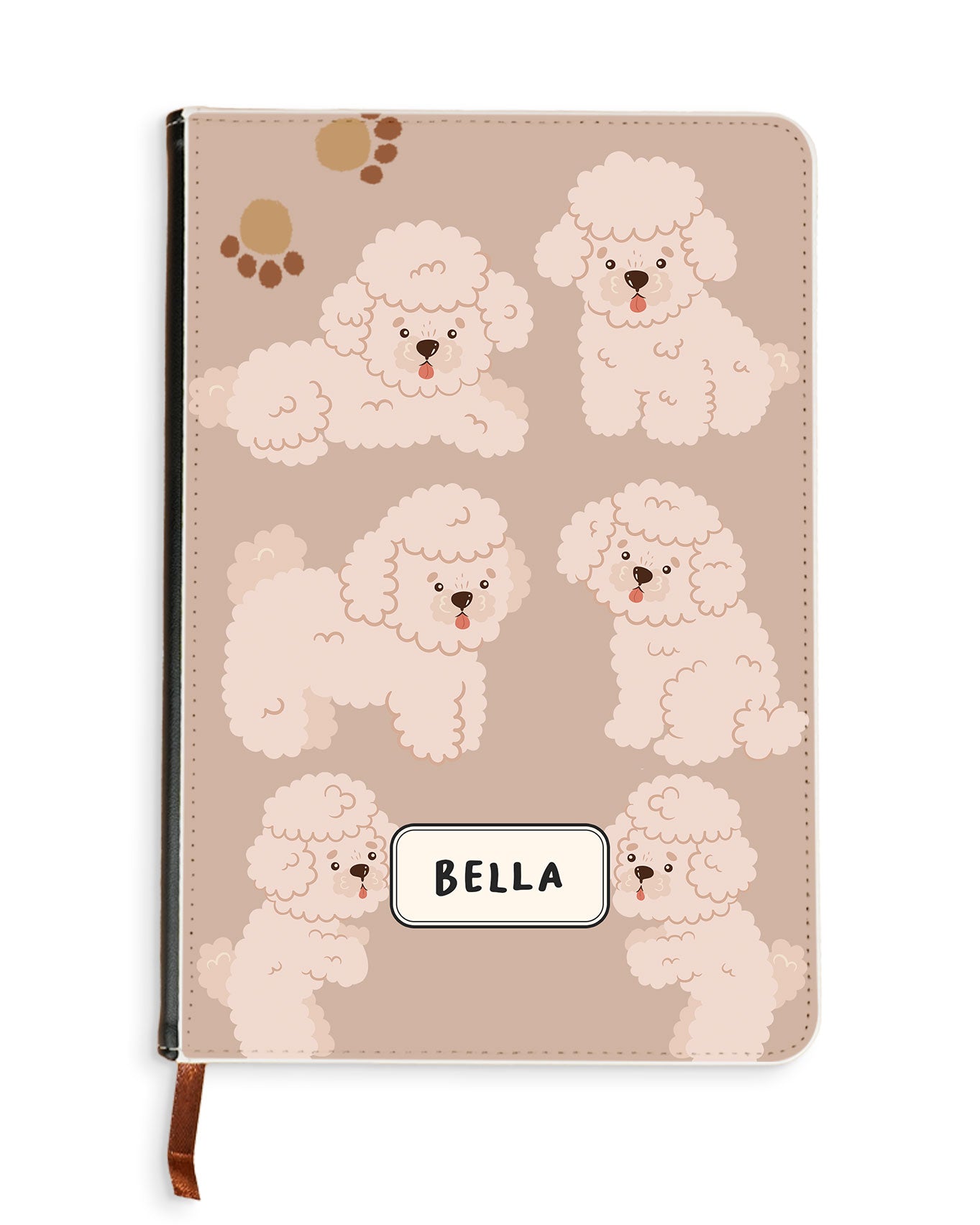 Leather Bookpaper Notebook - Poodle Squad 2.0