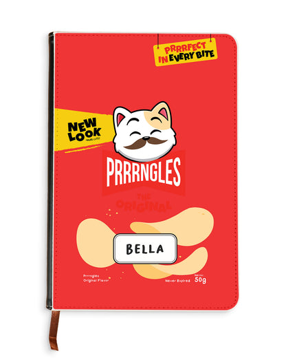 Leather Bookpaper Notebook - Prrrngles