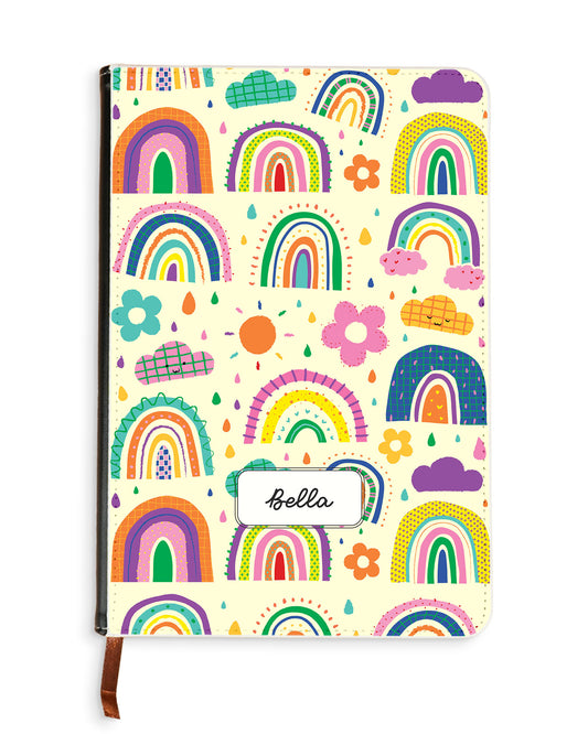 Leather Bookpaper Notebook - Rainbow
