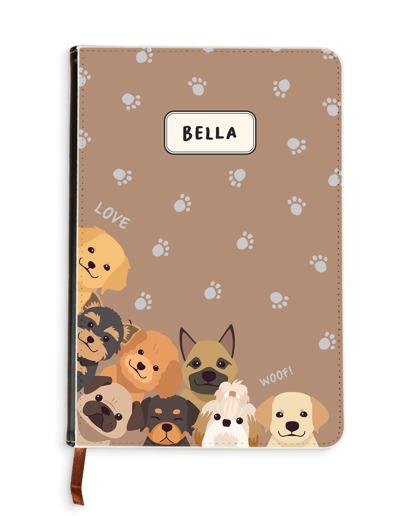 Leather Bookpaper Notebook - Ruff Family 1.0