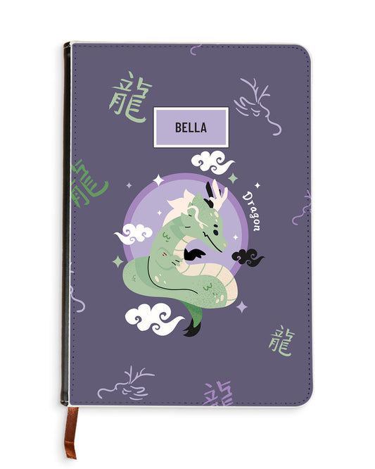 Leather Bookpaper Notebook - Dragon (Chinese Zodiac / Shio)