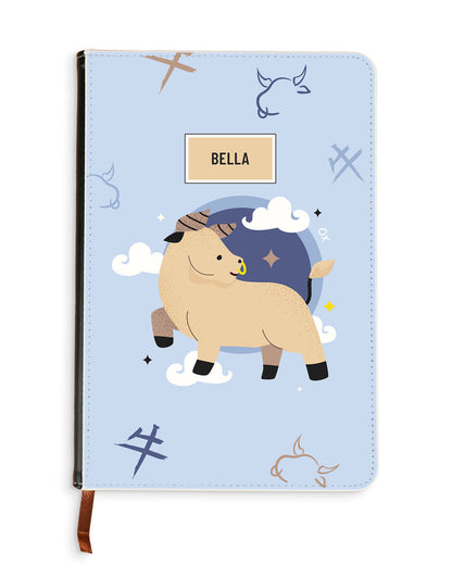 Leather Bookpaper Notebook - Ox (Chinese Zodiac / Shio)