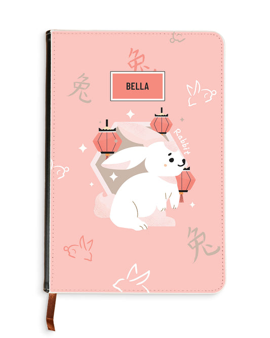 Leather Bookpaper Notebook - Rabbit (Chinese Zodiac / Shio)