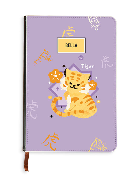 Leather Bookpaper Notebook - Tiger (Chinese Zodiac / Shio)