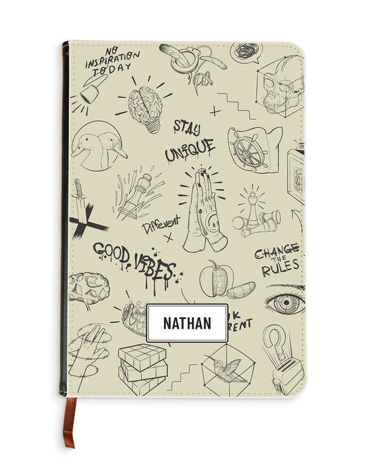 Leather Bookpaper Notebook -Stay Unique 2.0