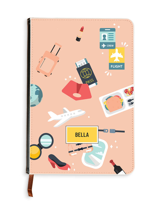 Leather Bookpaper Notebook - Stewardess