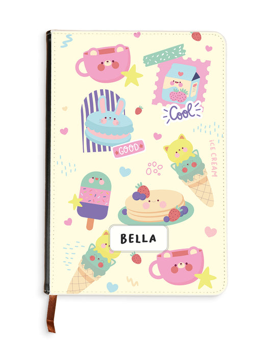 Leather Bookpaper Notebook - Sweet Cafe