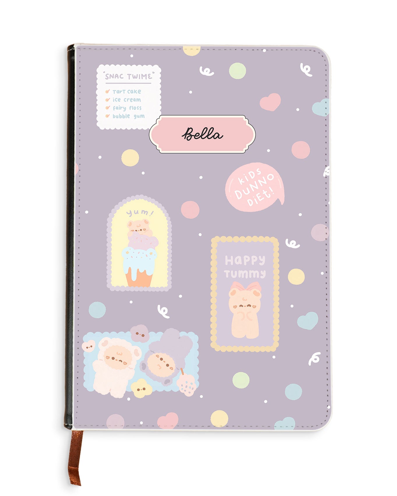 Leather Bookpaper Notebook - Sweets Heaven