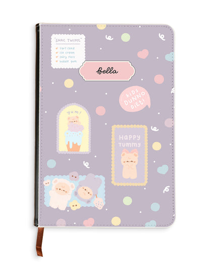 Leather Bookpaper Notebook - Sweets Heaven