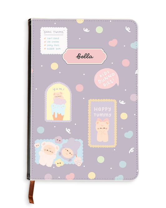 Leather Bookpaper Notebook - Sweets Heaven
