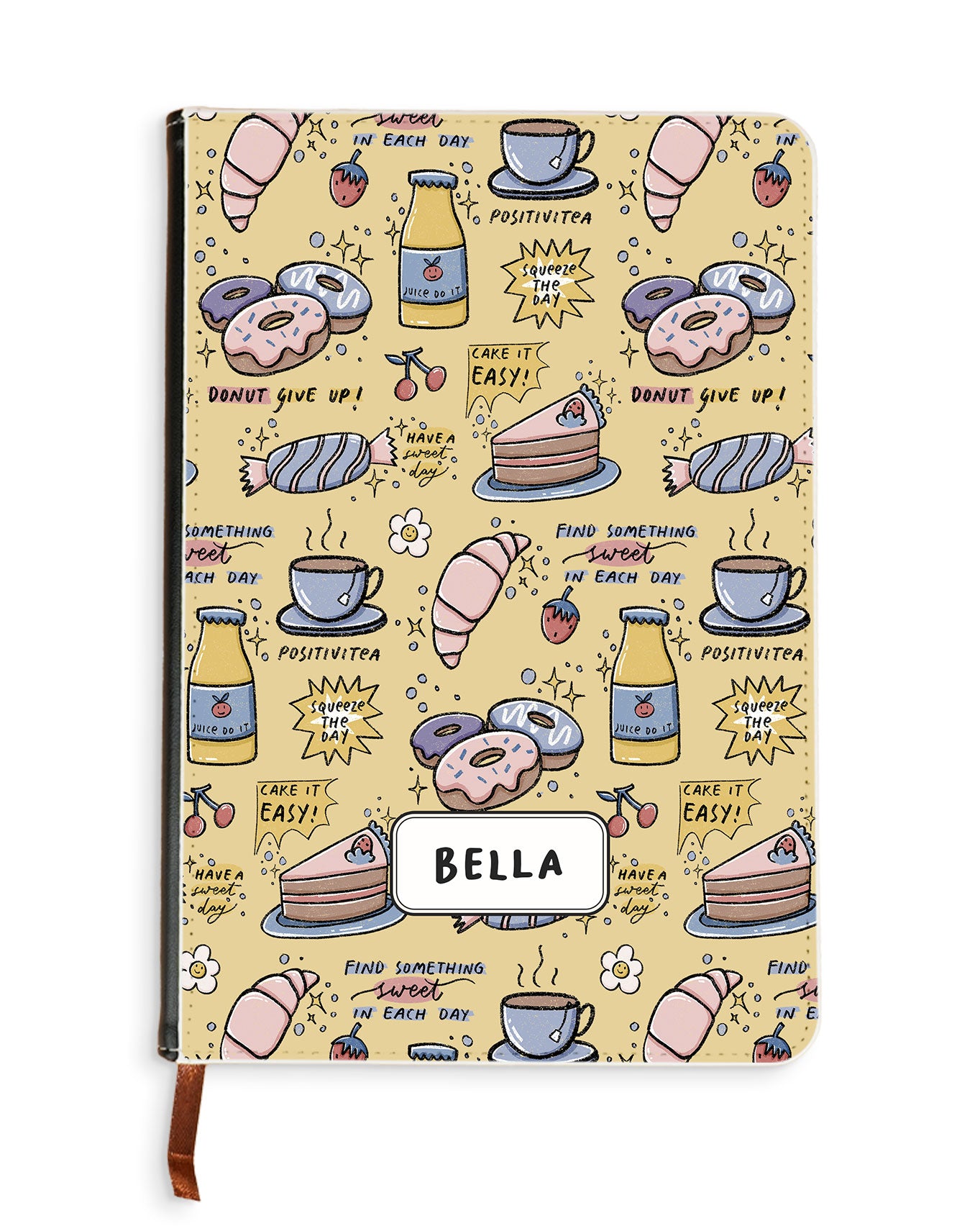 Leather Bookpaper Notebook - Sweets