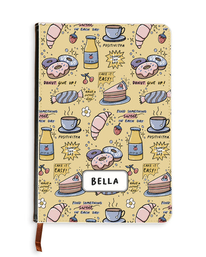 Leather Bookpaper Notebook - Sweets