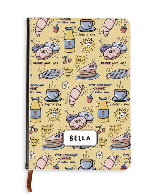 Leather Bookpaper Notebook - Sweets