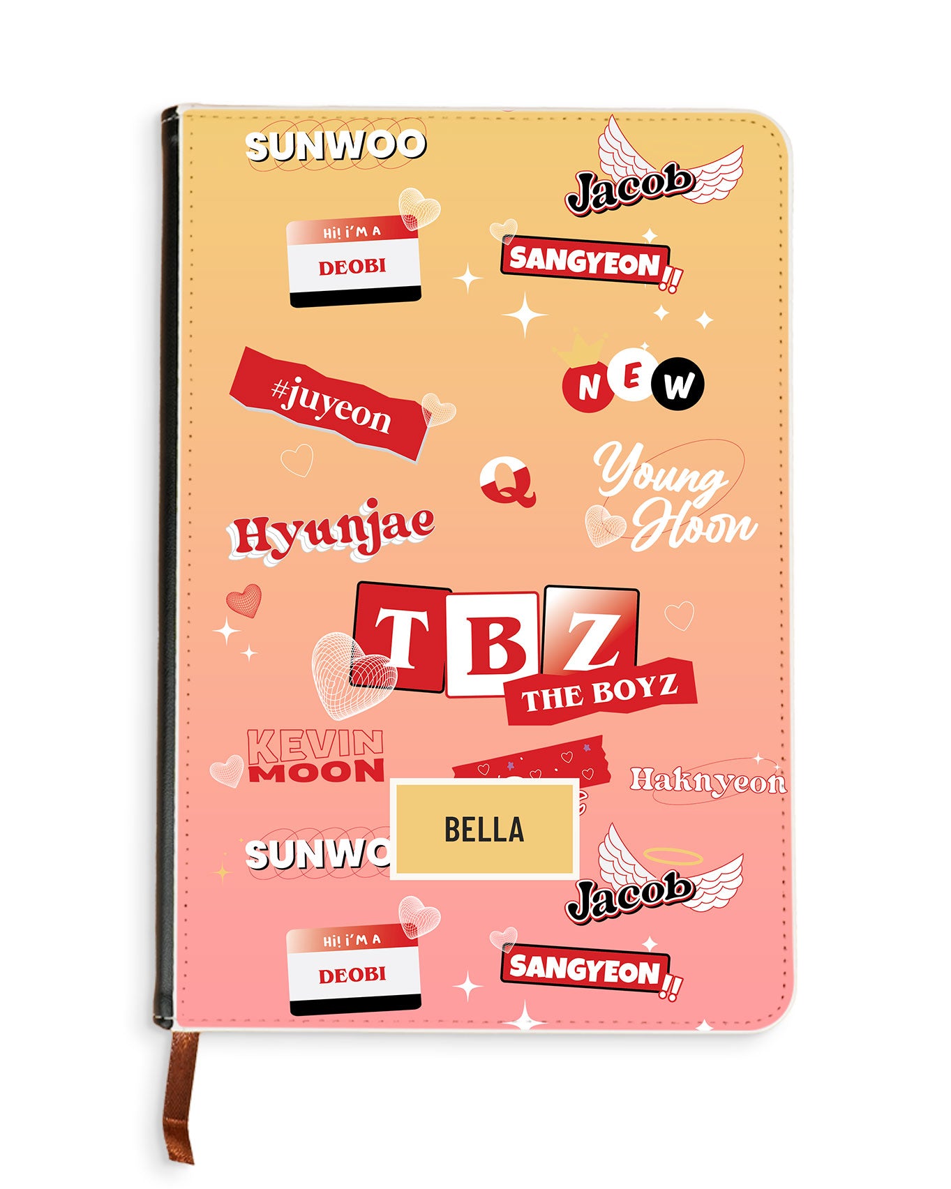 Leather Bookpaper Notebook - The Boyz Members