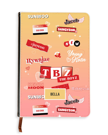 Leather Bookpaper Notebook - The Boyz Members