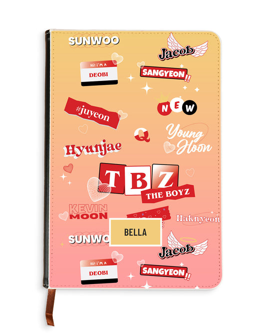 Leather Bookpaper Notebook - The Boyz Members