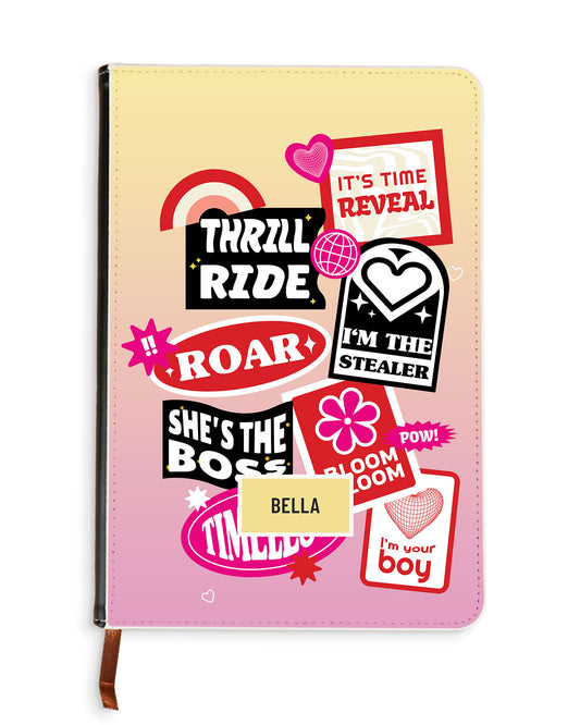 Leather Bookpaper Notebook - The Boyz Song Sticker Pack