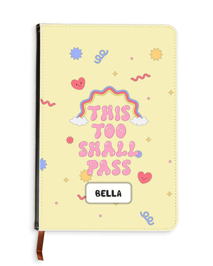 Leather Bookpaper Notebook - This Too Shall Pass