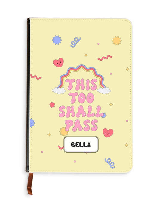 Leather Bookpaper Notebook - This Too Shall Pass