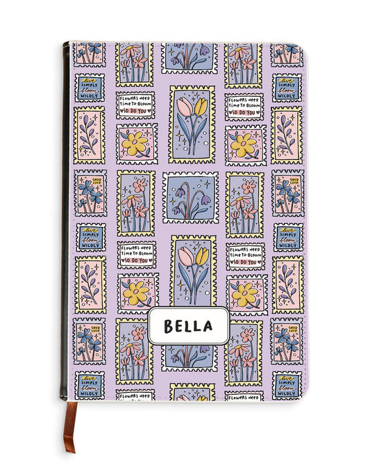 Leather Bookpaper Notebook - Time To Bloom