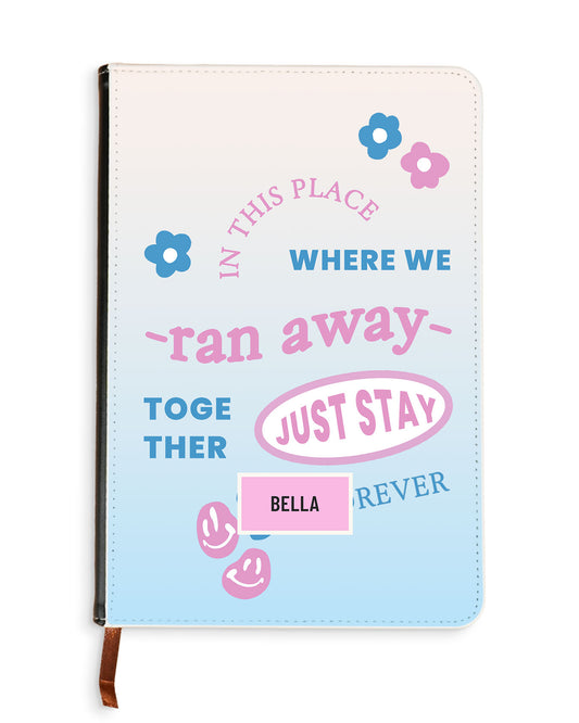 Leather Bookpaper Notebook - TXT Song Lyrics