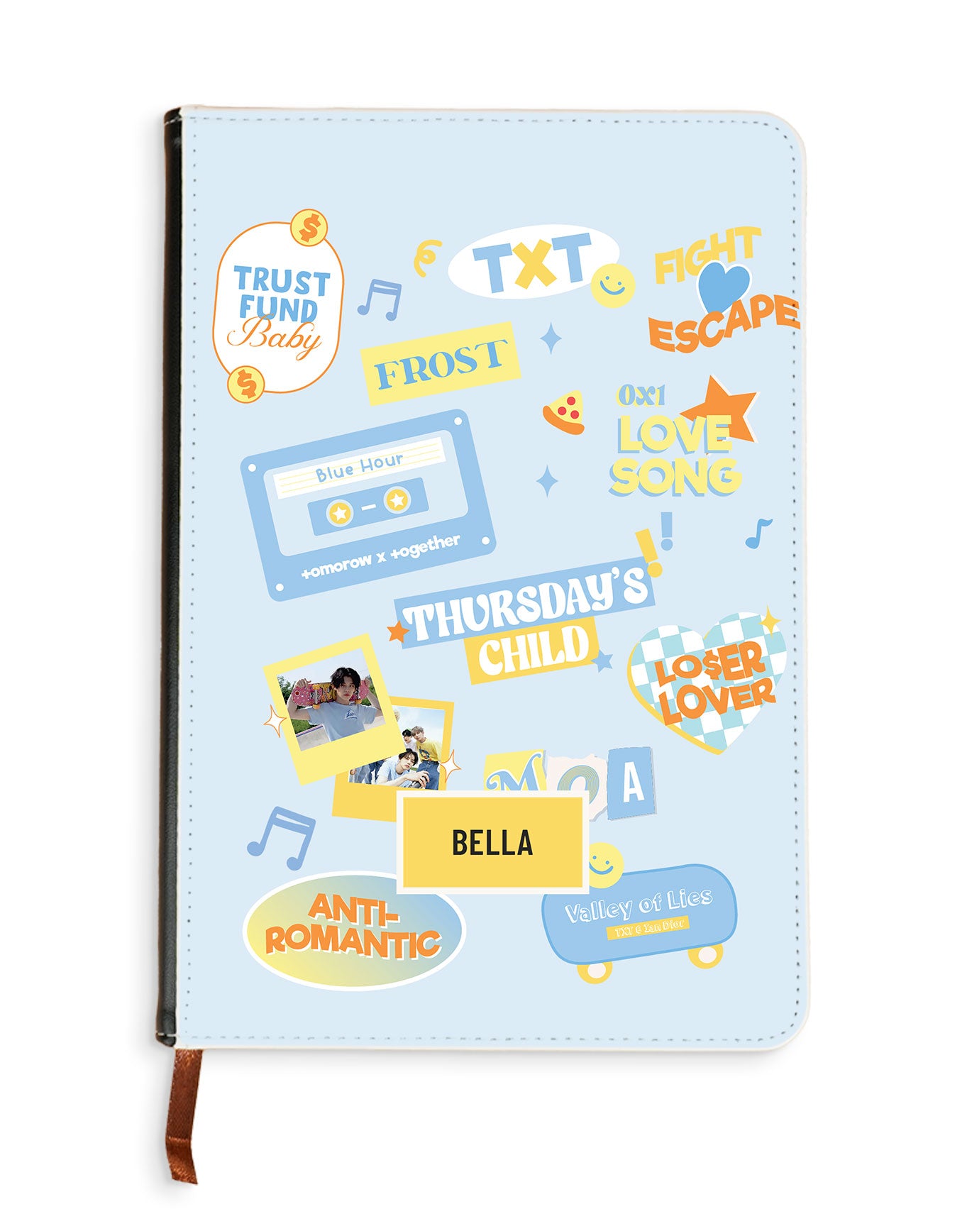 Leather Bookpaper Notebook - TXT Sticker
