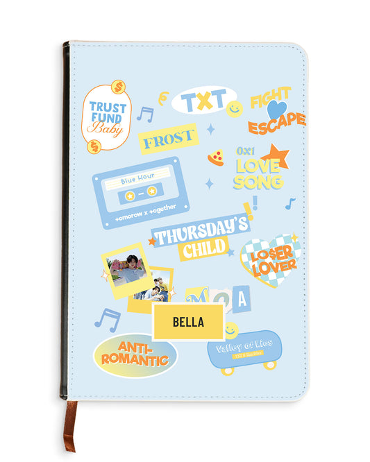 Leather Bookpaper Notebook - TXT Sticker