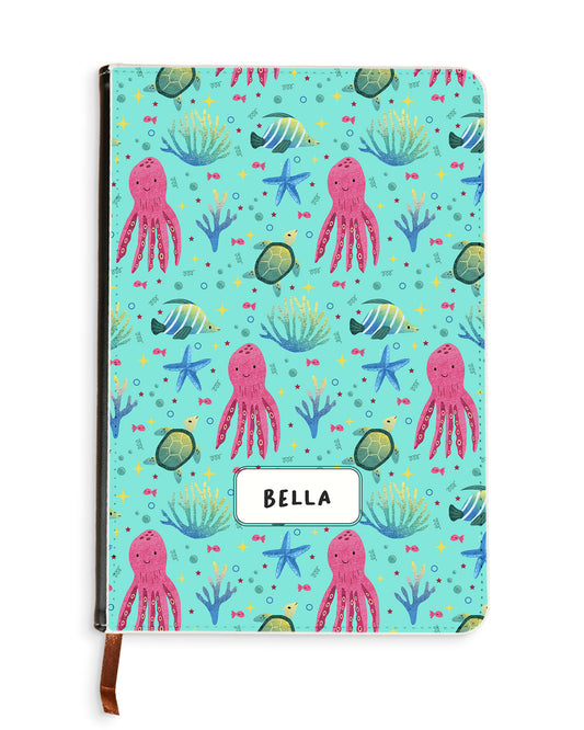 Leather Bookpaper Notebook - Underwater Dreams 2.0