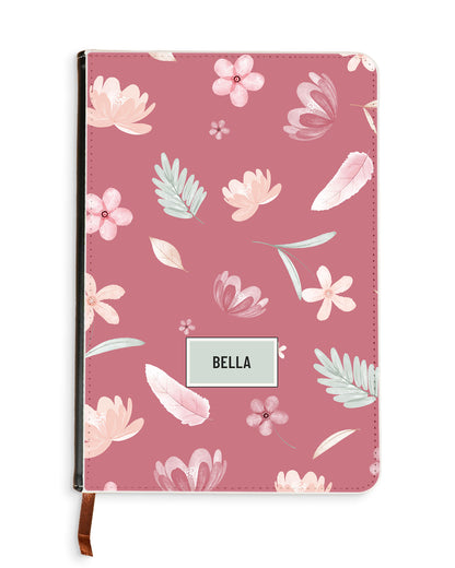 Leather Bookpaper Notebook - Wild Flower