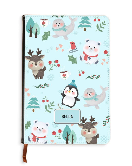 Leather Bookpaper Notebook - Winter