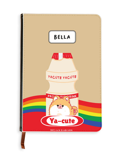 Leather Bookpaper Notebook - Yacute Dog