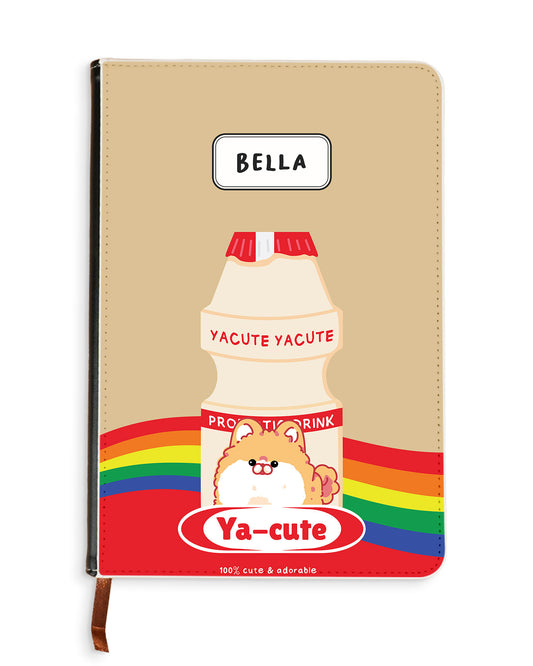 Leather Bookpaper Notebook - Yacute Dog
