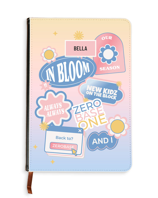 Leather Bookpaper Notebook - Zerobaseone Song Sticker Pack