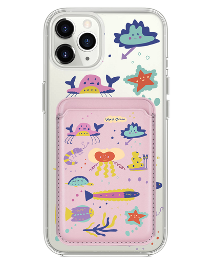 iPhone Magnetic Wallet Case - Ocean World