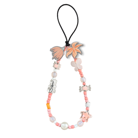 Beaded Strap with Acrylic Charm  - Odolette