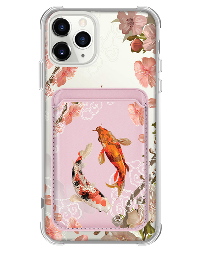iPhone Magnetic Wallet Case - Oil Painting Koi