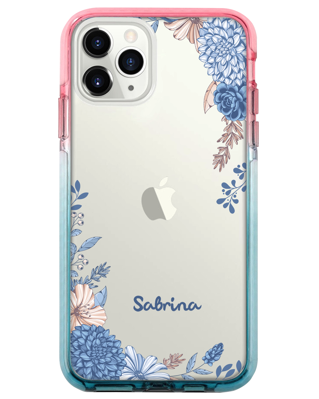 Ombre Bumper Case - Blue Florals