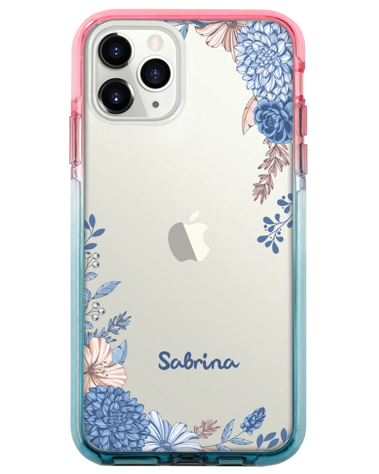 Ombre Bumper Case - Blue Florals